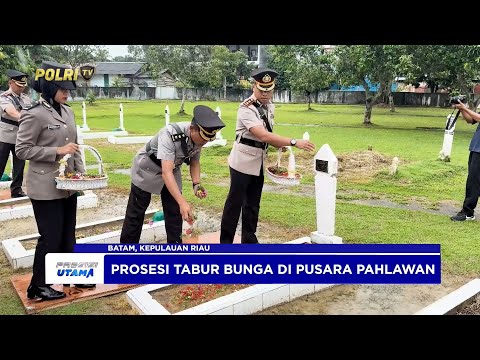 POLDA KEPRI GELAR ZIARAH MAKAM PAHLAWAN PERINGATI HARI BHAYANGKARA KE-79