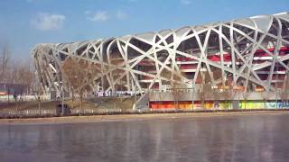 preview picture of video 'The Beijing Birds Nest Olympic Stadium China'