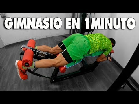 RUTINA GIMNASIO | EN 1 MINUTO 🎥.