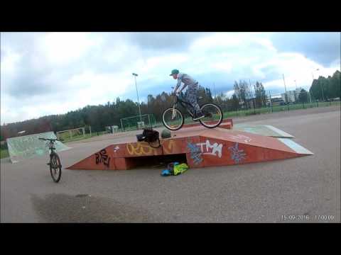 Rampeilla temppuilua pyörillä