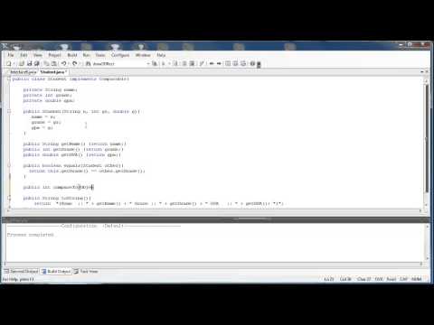 Interfaces Part 5 Comparable Interface Java
