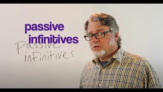 Passive Infinitives: to be + past participle