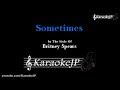 Sometimes (Karaoke) - Britney Spears