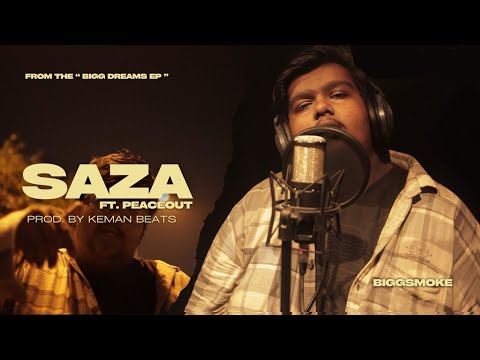 BIGGSMOKE - SAZA FT. PEACEOUT | PROD BY @KemanMusic | OFFICAL LYRICAL VIDEO | BIGG DREAMS EP