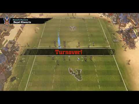 Blood Bowl Game Analysis Dark Elves vs Khemri