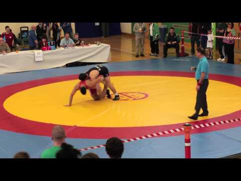 Soslan Tuaev (IRE) vs Adil Iftakhar (SLO), 84kg British Juniors Wrestling Championships 2013