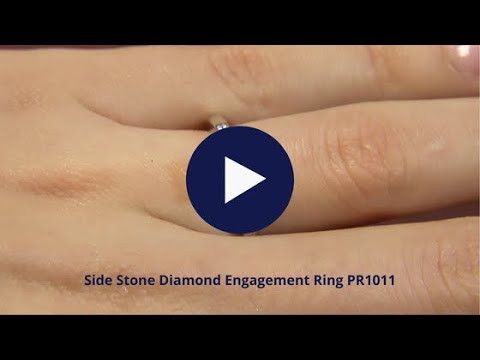 Side Stone Diamond Engagement Ring PR1011
