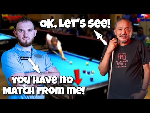 Young Mosconi Champion Billy Thorpe Faces The Magician Efren Reyes in a Thrilling Match