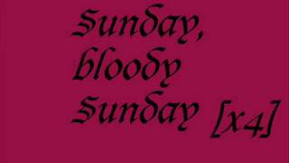 Paramore Sunday Bloody Sunday Lyrics