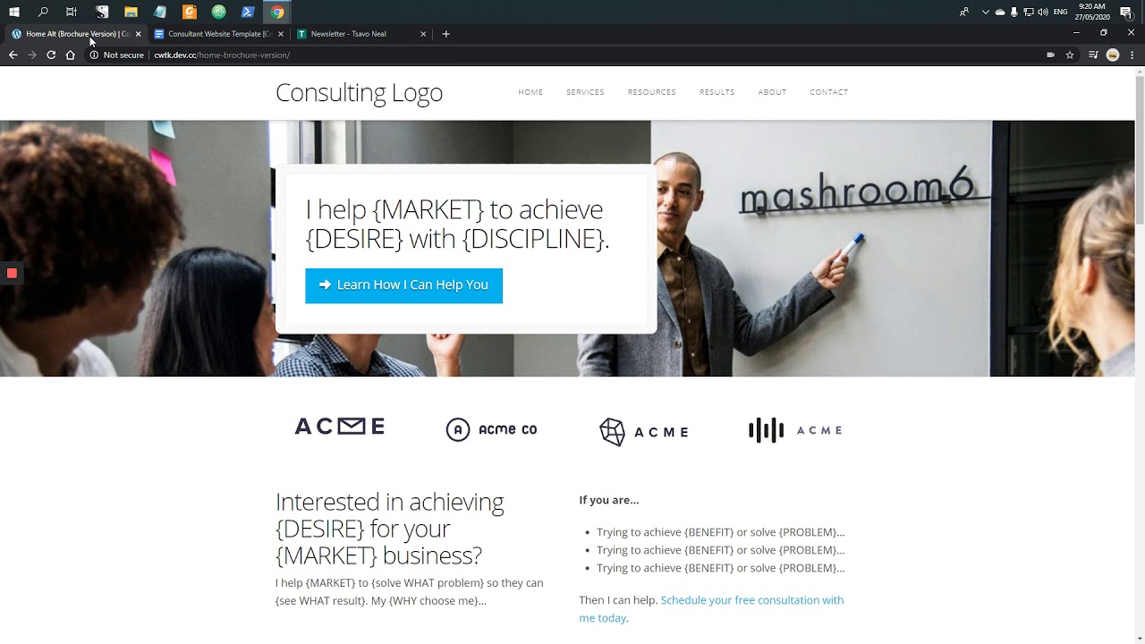 Consulting Website Template: Get More Clients With Your Website