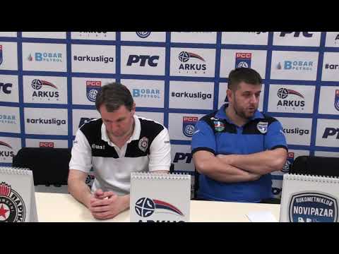ARKUS liga 14. kolo / RK Partizan - RK Novi Pazar / Konferencija za medije