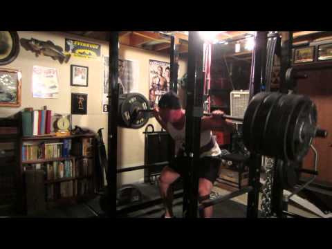 600x5 Squats (no wraps), 780 lbs. box squat easy