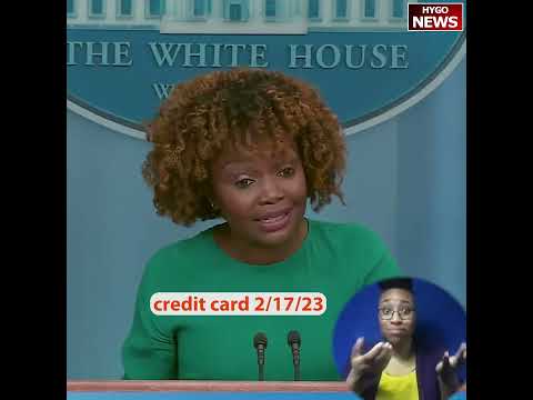 Q: credit card debt reached record level, Biden no t see weakness? A: No, because of his policy