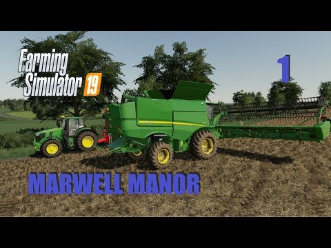 Farming Simulator 19 Timelapse Marwell Manor EP1 with subtitles