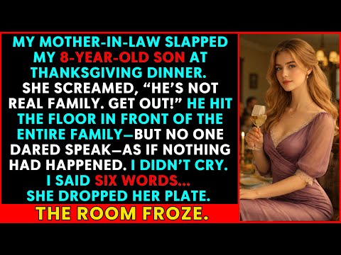 My Mother-in-Law Slapped My 8-Year-Old Son at Thanksgiving — I Said Six Words That Destroyed Her