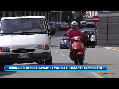 UBRIACO SI DENUDA DAVANTI A POLIZIA E PASSANTI: SANZIONATO | 29/05/2021