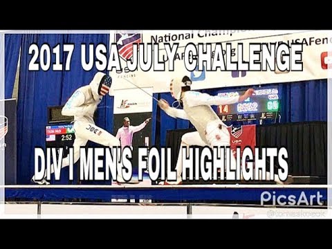 2017 July Challenge: Division I Men's Foil Highlights
