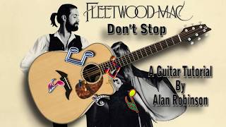 Don't Stop - Fleetwood Mac - Acoustic Guitar Lesson (Easy - Detune by 2 frets)