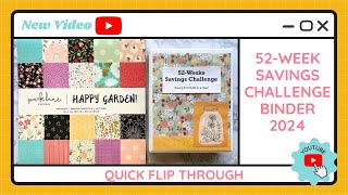 52 Week Money Savings Challenge Binder 2024 - TracEy Monster Savings on Etsy #savingschallenges