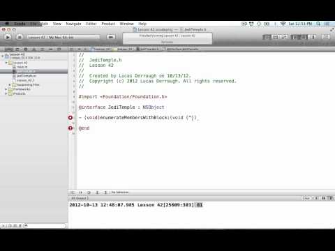 Objective-C on the Mac L42 - Methods w/ Blocks