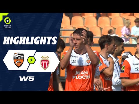 FC LORIENT - AS MONACO (2 - 2) - Highlights - (FCL - ASM) / 2023-2024
