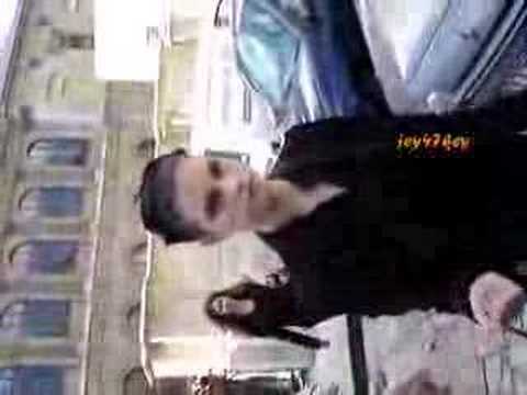 Jeisa Chiminazzo leaving Dries Van Noten SS07 show in Paris