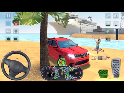 4X4 Car City Beach Uber Driving Game 🚖👮🏻‍♂️ Car Games Android 3D City Drive - Taxi Sim 2020