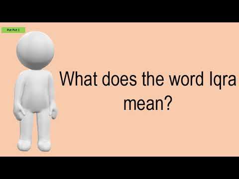 What Does The Word Iqra Mean?