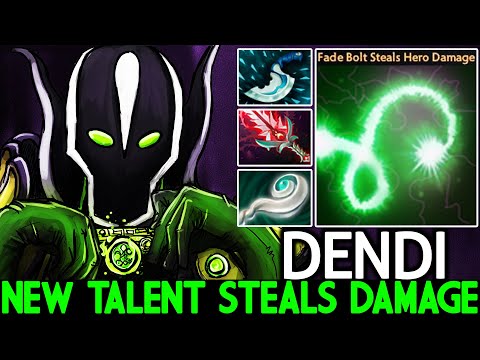 DENDI [Rubick] New Talent Steals Hero Damage Carry Safe Lane Dota 2