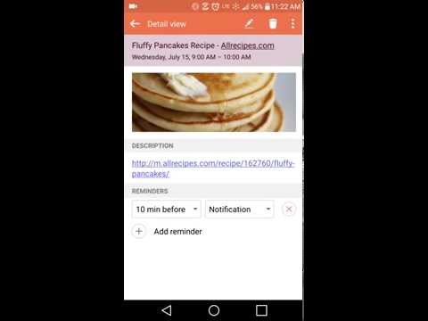 How to add a Calender event via LG Event Pocket