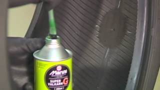 How to repair a flat tire with PLUG PATCH.