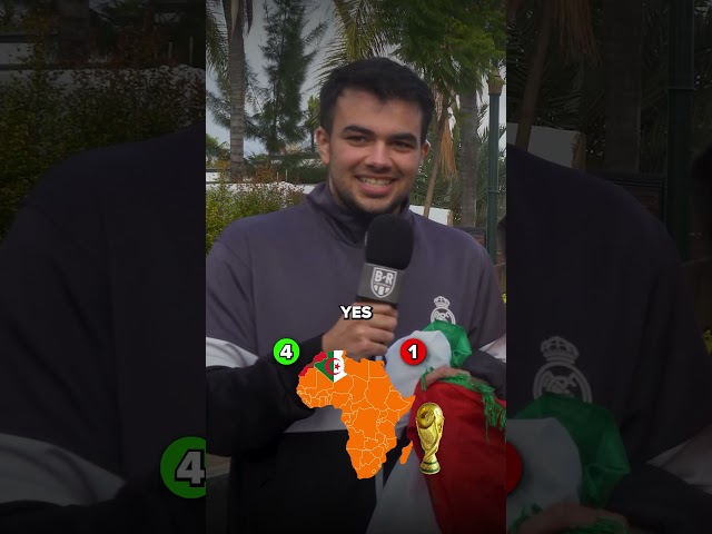 Asking Algeria fans if an African team can win the 2026 World Cup 🌍