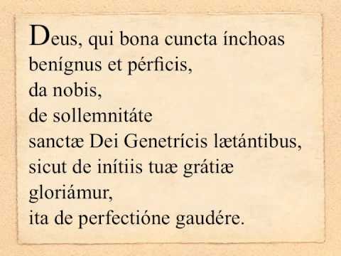 S. Dei Genetricis Mariæ - Oratio super oblata