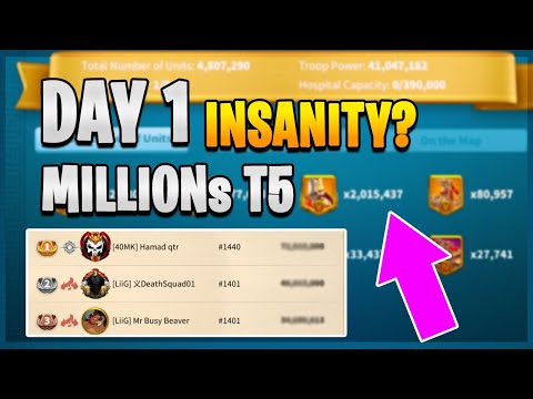 2 Million ARCHERS Reached - Day 1 [ RoKers Trained T5 HARD ] | Rise of Kingdoms
