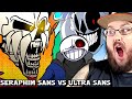 Seraphim Sans Vs Ultra Sans Undertale AU Animation By Revolver Animations UNDERTALE REACTION