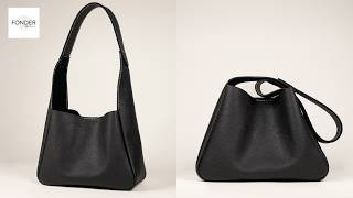 How To Make Simple Hobo Bag (Leather Craft Tutorial / Leather Pattern)