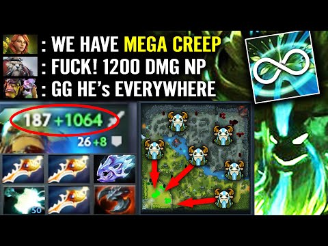 OMG 1200 DMG Nature Prophet 3x Divine Rapier Non-stop Teleport MEGACREEP Comeback WTF! EPIC Dota 2