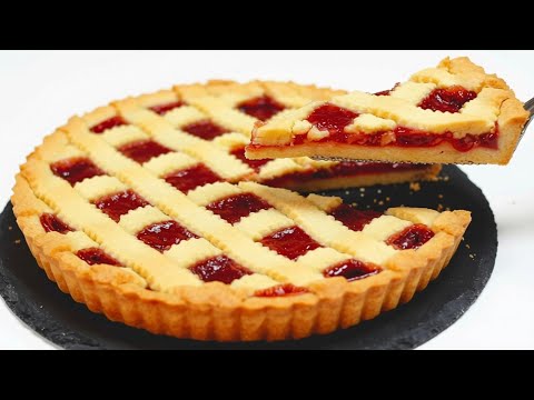 CROSTATA di Marmellata "Cremosa" alle Fragole Fatta in Casa