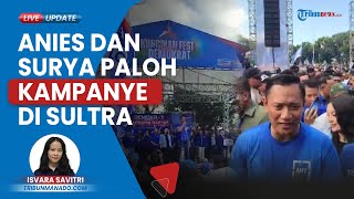 Mobil Tak Bisa Masuk Imbas Pendukung AMIN Membludak di Sultra, Anies Rela Jalan Kaki ke Nasdem Tower