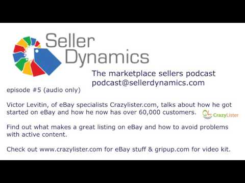 Victor Levitin of eBay listing experts Crazylister talks how to sell on eBay logo