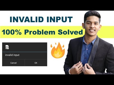 Invalid input Problem on mobile phone | Invalid input Problem Solved | invalid input ko kaise hataye Video
