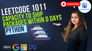 YouTube video '🔥Leetcode 1011 - Capacity to Ship Packages within D Days - Python #faang interviews #leetcode🚀'