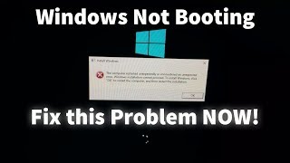 The computer restarted unexpectedly or encountered an unexpected error windows 10 SOLUTION