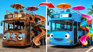 Download lagu 24 Hours Restoring an Abandoned Tayo Bus mp3