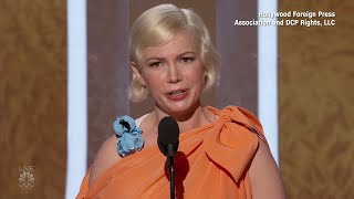 Michelle Williams advocates for abortion rights in Golden Globes acceptance speech