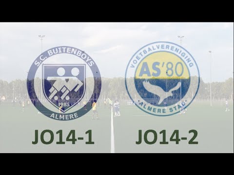 Bekerwedstrijd SC Buitenboys JO14-1 - AS'80 JO14-2 op 15 september 2018