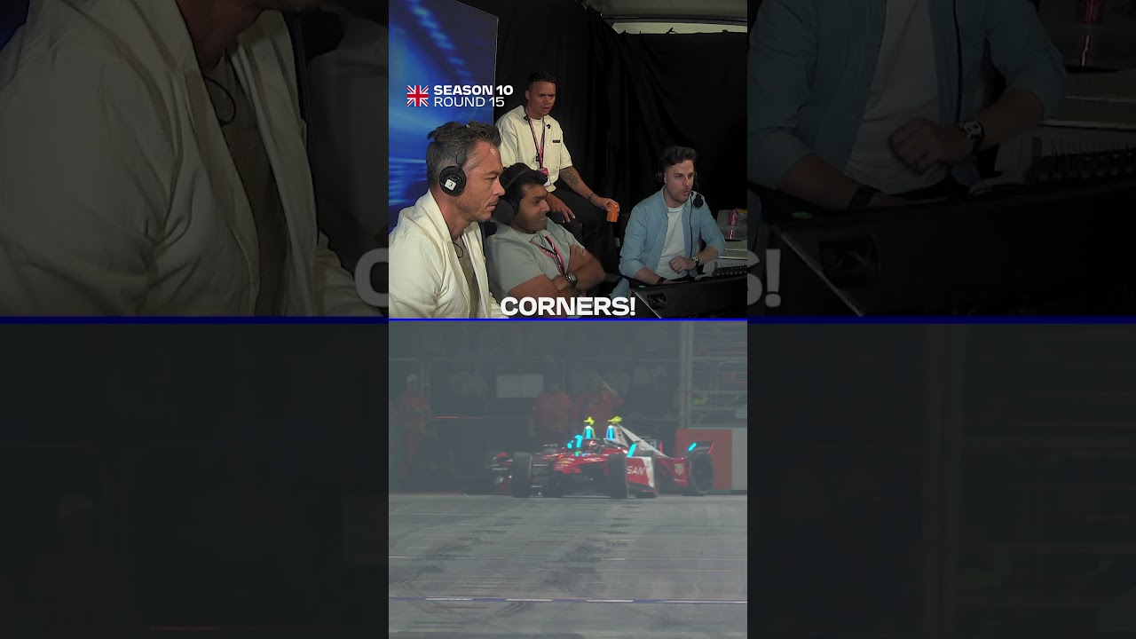Behind the mic in London 🎙️🇬🇧 | #FormulaE #Shorts