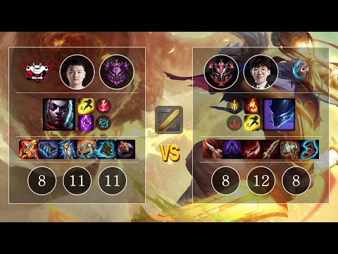 JDG Yagao Ekko vs FS FireRain Nocturne Mid - KR Patch 10.13
