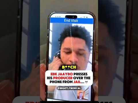 EBK Jaaybo Presses His Producer From Jail…💀📲 #ebkjaaybo #ebk #rap #funny #cali#jail#calirap#shorts