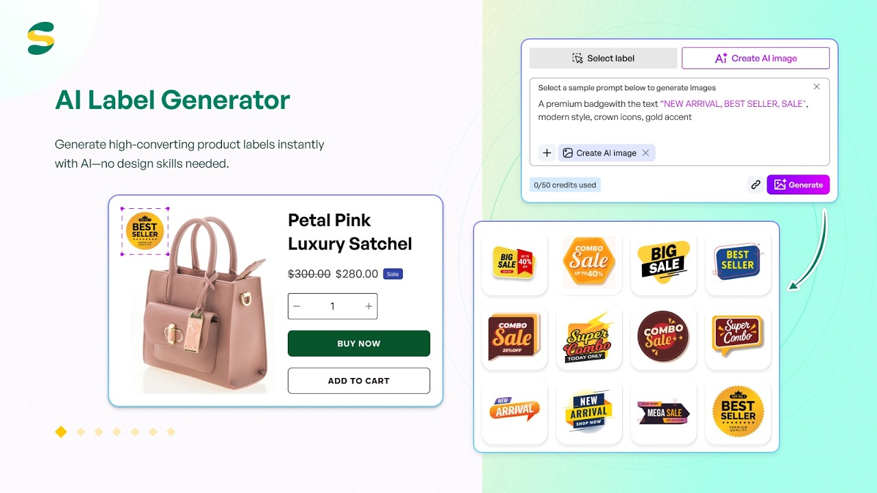 Sami AI Product Labels & Badge Demo